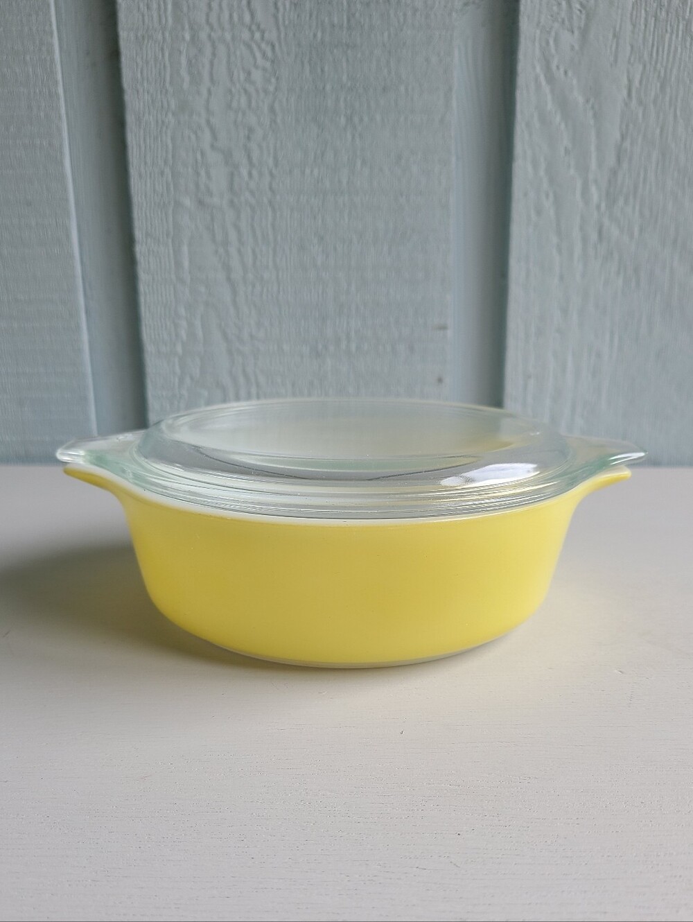 Vintage Pyrex Cinderella Round Casserole Dish with Lid Verde